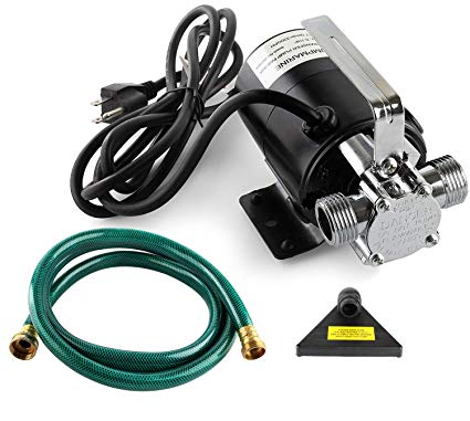Portable Water Transfer Utility Pump 330 GPH, 115-Volt with Metal Connectors that are Standard 3/4" Garden Hose